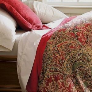 Pottery Barn Sienna paisley duvet cover w/shams